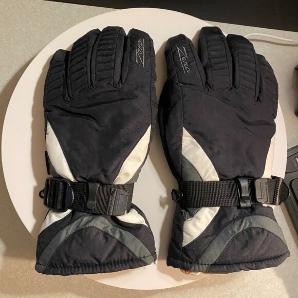 ZeroXposur Women’s Ski - Snowboard Gloves – Black & White – Size L - Picture 1 of 8